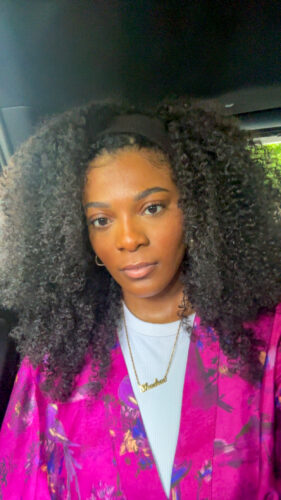 LA COMTESSE - DEMI-PERRUQUE/HALF WIG/FLIP OVER KINKY CURLY SANS COLLE NATURELLE photo review