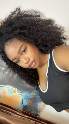 LA COMTESSE - DEMI-PERRUQUE/HALF WIG/FLIP OVER KINKY CURLY SANS COLLE NATURELLE photo review